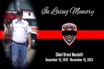 memorial image of Chief Brent Nesdahl